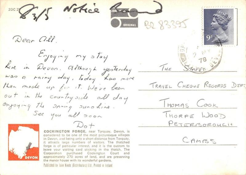 BR83395 cockington forge near torquay devon chariot   uk