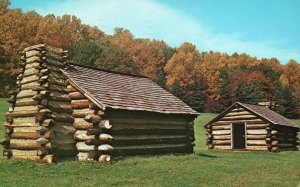 Vintage Postcard Continental Army Huts Valley Forge Pennsylvania Jack Freeman