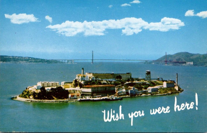 California San Francisco Bay Alcatraz Island Wish You Were Here