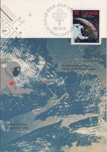 Canada Postcard - Day of Issue Stamp, Space Exploration, Planet Earth RR15782
