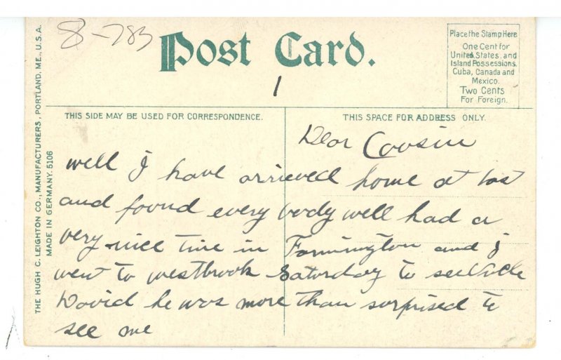 ME - Camden. Negro Island Lighthouse & Warships