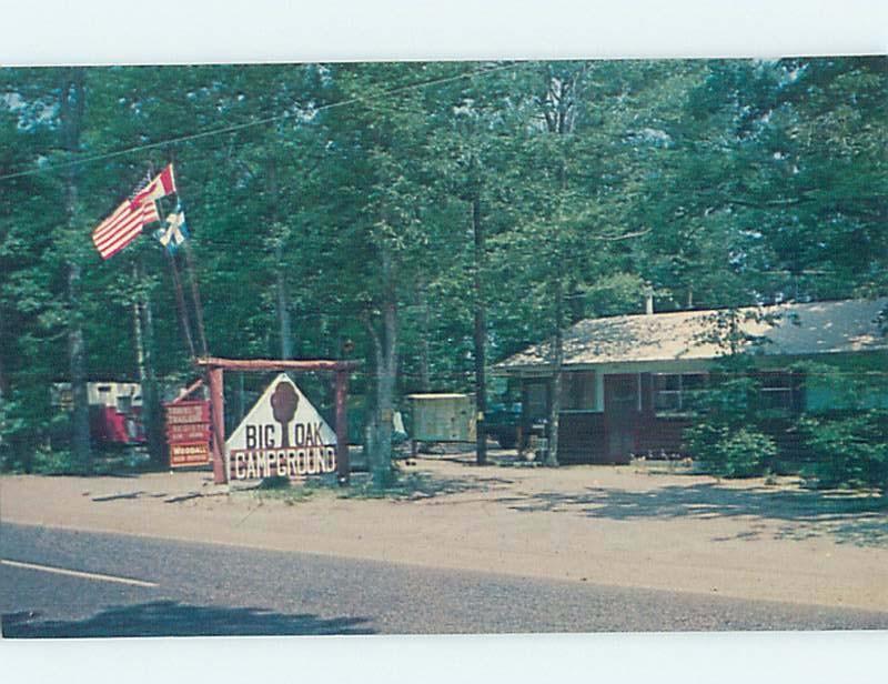 Unused Pre-1980 CAMPING - BIG OAK CAMPGROUND Cape May New Jersey NJ c3520