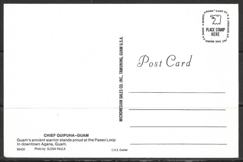 Guam, Agana - Chief Quipuha - [FG-202]