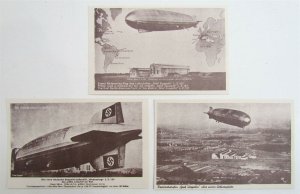 GERMAN ZEPPELINS LOT OF 3 ADVERTISING POSTCARDS ALTOONA PA