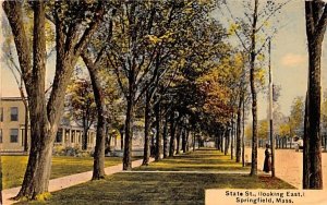 State St. in Springfield, Massachusetts looking East.