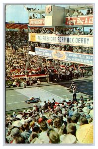 All American Soap Box Derby Akron Ohio OH 1963 Chrome Postcard H19