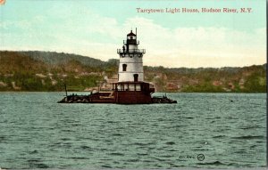 Tarrytown Light House, Hudson River NY Vintage Postcard G56