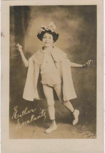 rppc - Esther Escalante - Peter Pan Costume - Studio pix- NY