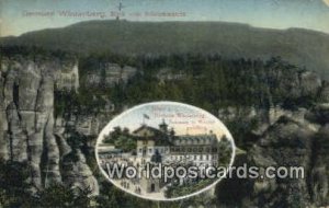 Blick vom Schrammstein Grosser Winterberg Germany 1910 
