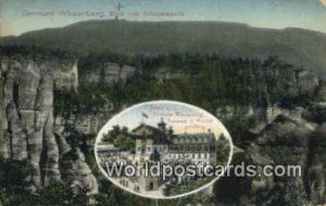 Blick vom Schrammstein Grosser Winterberg German Postcard