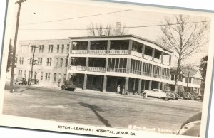 JESUP GA LITCH LEAPHART HOSPITAL VINTAGE REAL PHOTO POSTCARD RPPC