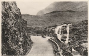 GLENCOE, THE GORGE AND WATERFALL, Highlands, Scotland - Vintage POSTCARD (Photo)