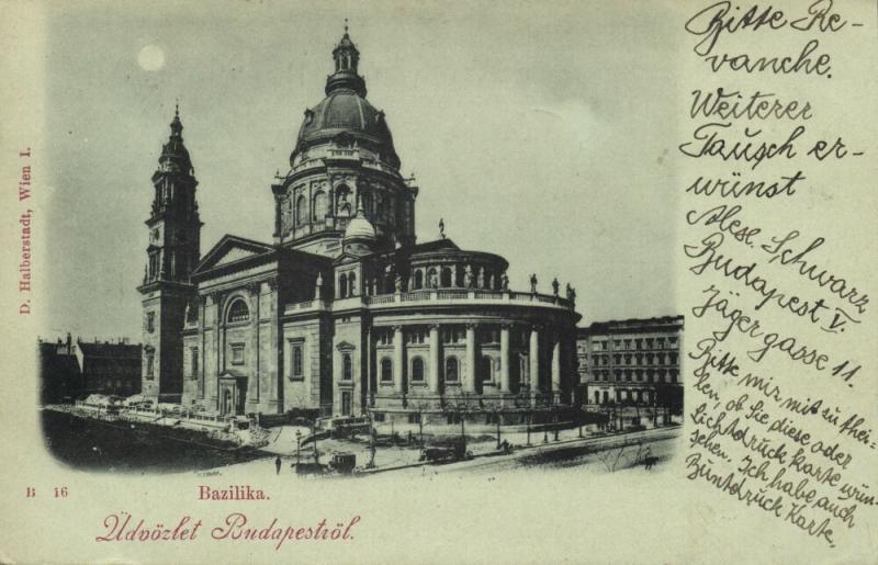 hungary, BUDAPEST, Bazilika, Cathedral (1898) Stamp