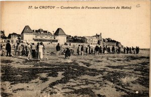 CPA Le CROTOY - Construction de Panneaux (concours du Matin) (515297) 