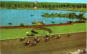 Postcard FL Hallandale Beach - Gulfstream Park - Florida Derby Winner's Circle