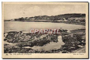 Old Postcard Les Sables D & # 39Olonne Bay Of Cayola
