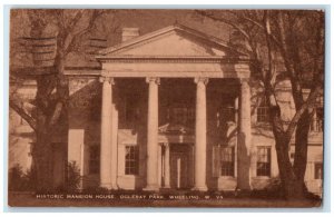 1949 Historic Mansion House Ogle Bay Park Wheeling West Virginia WV Postcard