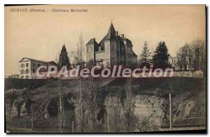Postcard Old Rhone Denice Chateau Malleval