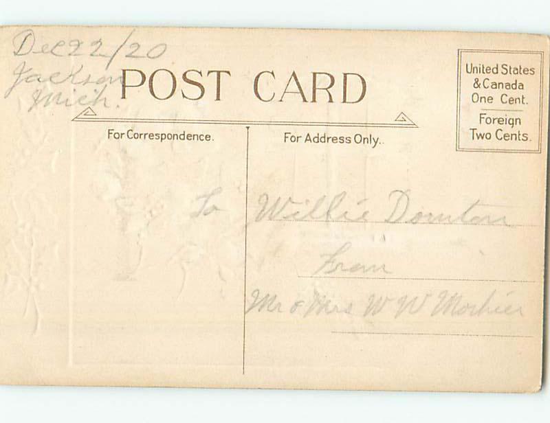 Pre-Linen christmas THREE CUTE BIRDS LOOKING THROUGH THE WINDOW HQ6621