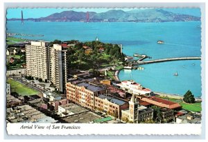 Vintage Aerial View Of San Francisco, California. Postcard 7GE