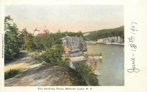 Postcard New York Mohonk Lake The Bathing Place Morrill Press undivided 23-172