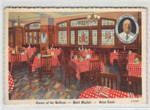 Saint Louis, MO Hofbrau HOTEL MAYFAIR Henry Hoffman Linen 1930s Vintage Postcard