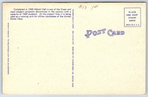 Chicago Illinois~Abbott Hall Bldg @ Northwestern University~Vtg Linen Postcard