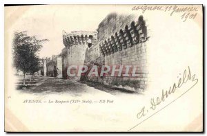 Postcard Old Avignon century XIV Remparts
