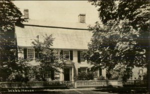 Wethersfield CT Webb House Real Photo Postcard