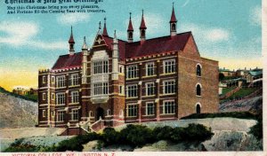 New Zealand Victoria College Wellington Vintage Postcard 08.93