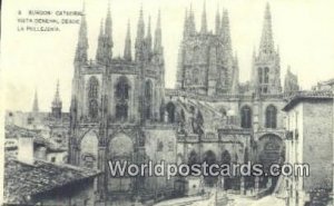 Catedral Vista General Desde La Pellejerla, Burgos Spain Tarjeta Postal Unused 