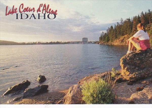 Idaho Coeur d' Alene Lake At Sunset