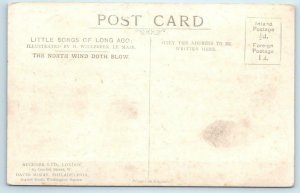 Artist Signed WILLEBEEK LE MAIR Children The North Wind doth Blow  Postcard