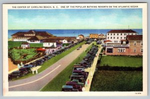 Postcard Center Of Carolina Beach NC Popular Bathing Resorts North Carolina