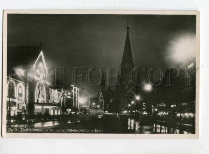 3106154 GERMANY Berlin bei Nacht Berlin Vintage photo PC