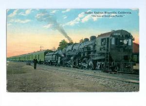 LP44   Mallet Engine Train, Roseville, California,  old 