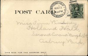 Bath Beach Brooklyn Sta Long Island NY Shields Bathing Pavilion 1906 Postcard