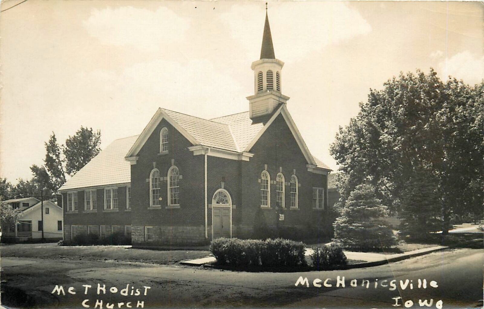 STROMSBURG NE METHODIST CHURCH ANTIQUE REAL PHOTO POSTCARD RPPC