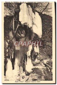 Old Postcard Beuil Gorge Road in winter Cians