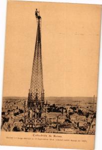 CPA Cathédrale de REIMS - Clocher a l'Ange detruit le 19 Sept. 1914 (245134)