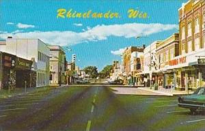 Wisconsin Rhinelander Brown Street Street Scene