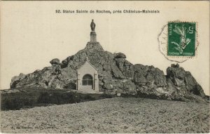 CPA Statue de Roches pres Chatelus-Malvaleix (1143658)