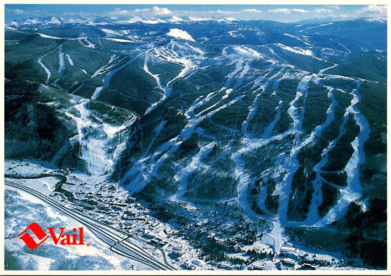 Colorado Vail Largest Ski Mountain In North America Seen From The Air