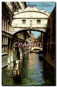 Modern Postcard Venice Bridge of Sighs