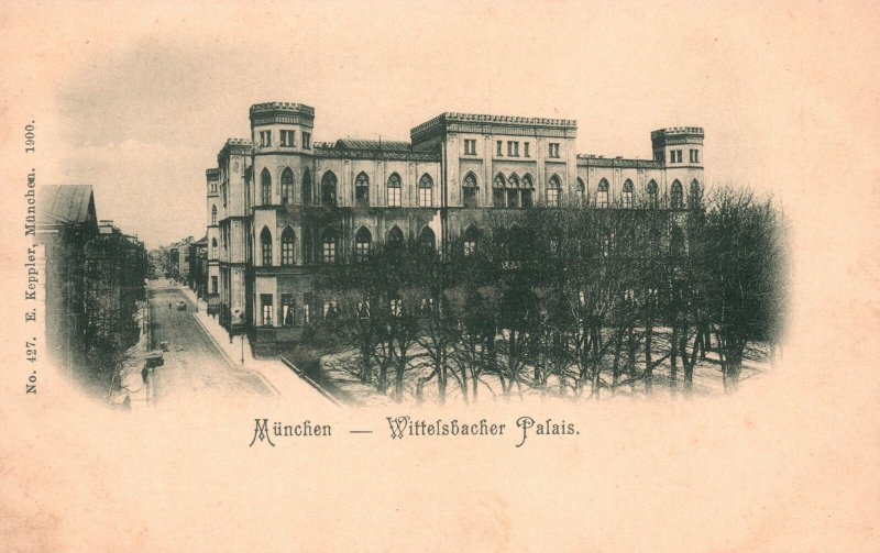 Vintage Postcard Munich Wittelsbacher Palais Historical Landmark Germany
