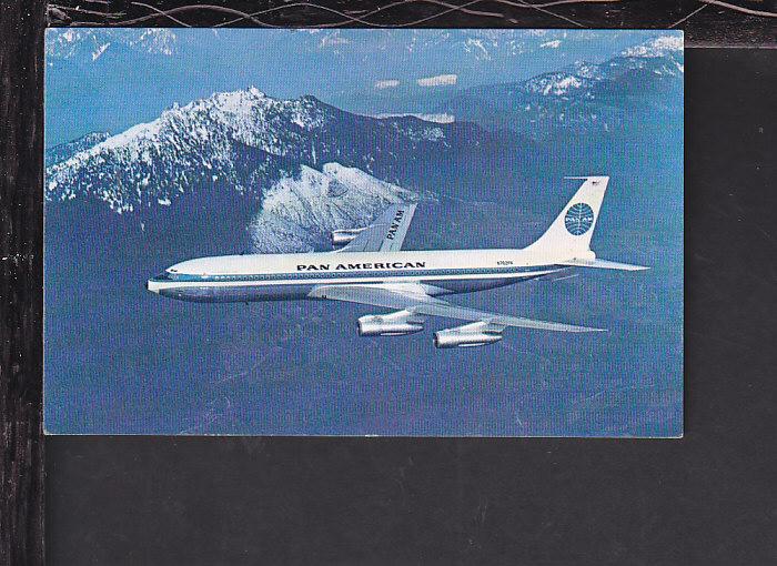 Pan Am 707 Postcard 