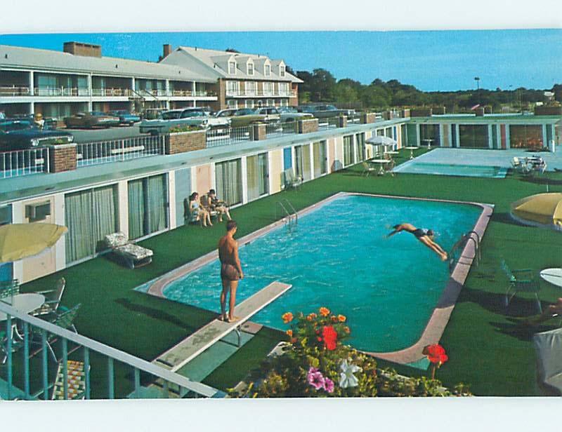 Unused Pre-1980 MOTEL SCENE Seekonk Massachusetts MA HJ8218