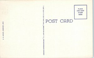 1941 Army Barracks Camp Perry Port Clinton OH Postcard