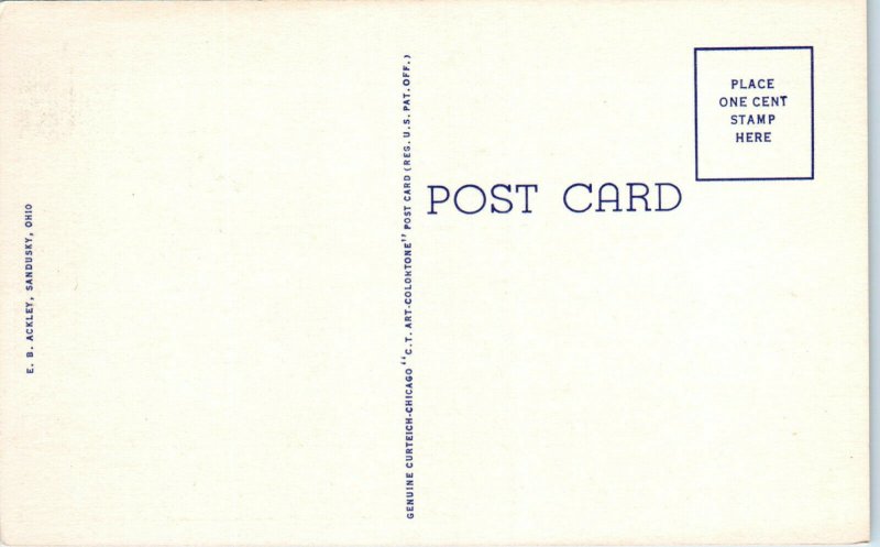 1941 Army Barracks Camp Perry Port Clinton OH Postcard