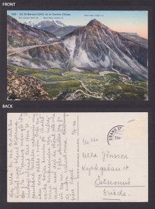 SWITZERLAND, Vintge postcard, Great St Bernard Pass
